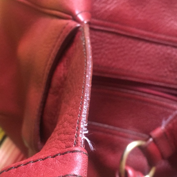 Ruby red 100% leather purse by Talbots - Picture 11 of 11